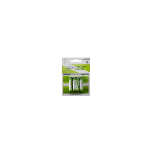 PILHA AAA ALCALINA FLEX CART 4
