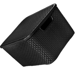 CESTO RATTAN C/TAMPA RETANG 15L PLST PR ARQPLAST