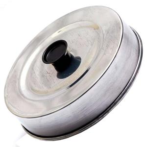 ABAFADOR HAMBURGER ALUMÍNIO 16CM C/SOLAPA LARES