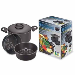 CONJUNTO BANHO MARIA TEFLON 3EM1 20CM NACIONAL
