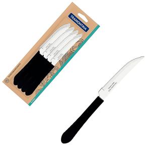 FACA CHURRASCO INOX CB PR LEME CART 12 TRAMONTINA