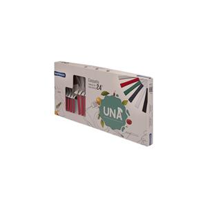 FAQUEIRO UNA INOX C/CB PLST VM 24PCS