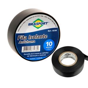 FITA ISOLANTE ANTICHAMA 10MT BRASFORT M10