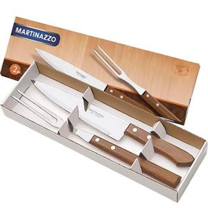 KIT CHURRASCO 01GARFO 60CM/01FACA 60CM CART 1