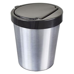 LIXEIRA P/ESCRITORIO 10L METALIZADO INOX ARQ