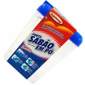 PORTA SABAO EM PO 2KG PLST C/DOSADOR INJETEMP
