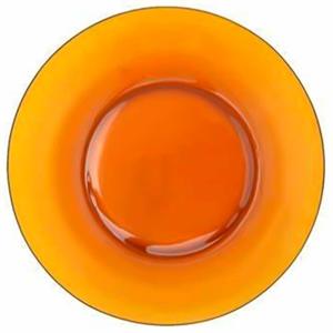 PRATO VIDRO AMBAR 22,6CM ORIGINAL