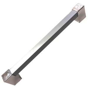 PUXADOR MOVEIS BTR 1/2 352MM CINZ CROM PT 2