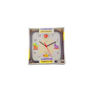 RELOGIO PAREDE QUAD 24CM LEGUMES 51371-0