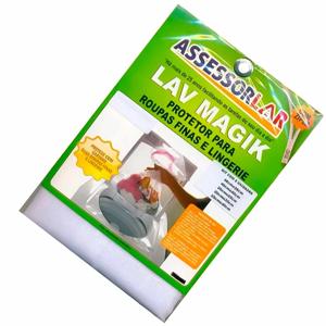 SACO MAQ LAVAR ROUPA C/ZIPER TAMANHOS P/M/G PT 3