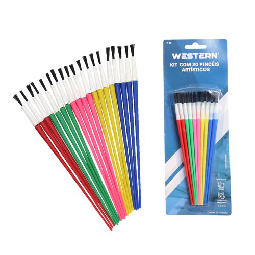 Pincel artistico 20pc western