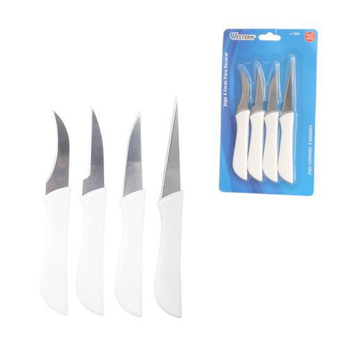 Facas decorar bianco cb br 4pc