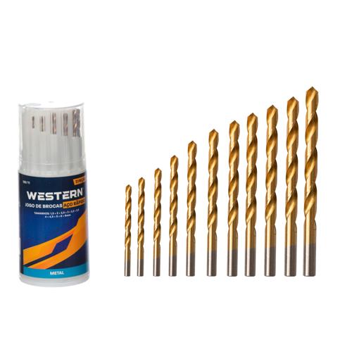 Broca aco rapido p metal 11pcs