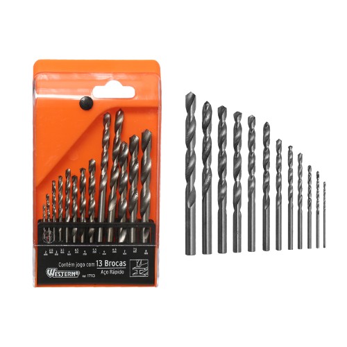 Broca aco rapido 2 a 8mm 13pc