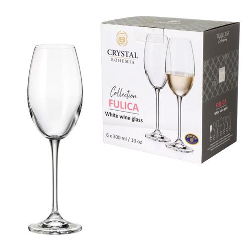 Taca branco fulica 300ml 6pc