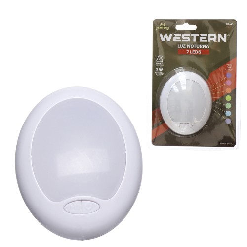 Luz noturna 7leds
