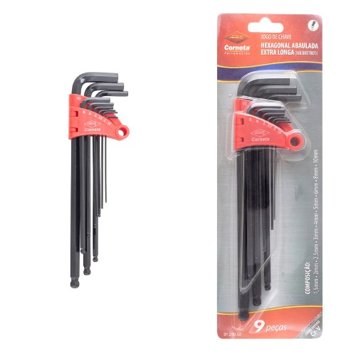 Chave allen abau xl 1.5-10 9pc