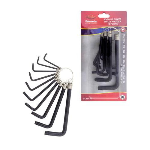 Torx argola t8-t50 jg 10pc