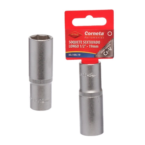 Soquete sextavado lg 1/2 19mm