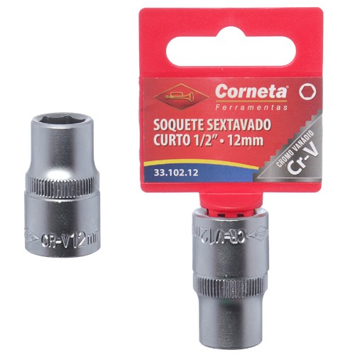 Soquete sextavado crt 1/2 12mm