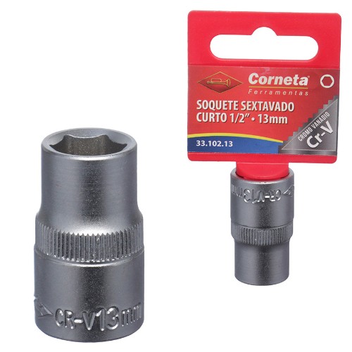 Soquete sextavado crt 1/2 13mm