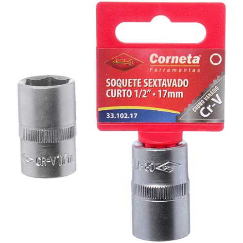 Soquete sextavado crt 1/2 17mm