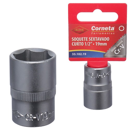 Soquete sextavado crt 1/2 19mm