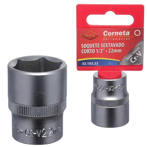 Soquete sextavado crt 1/2 22mm