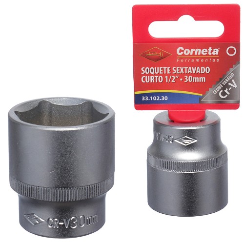 Soquete sextavado crt 1/2 30mm