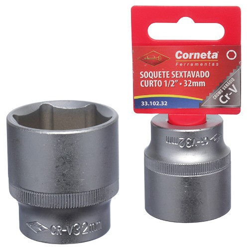 Soquete sextavado crt 1/2 32mm