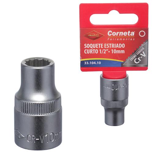 Soquete estriado crt 1/2 10mm