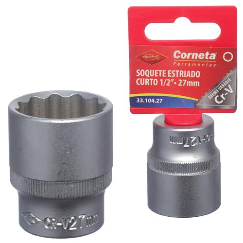 Soquete estriado crt 1/2 27mm