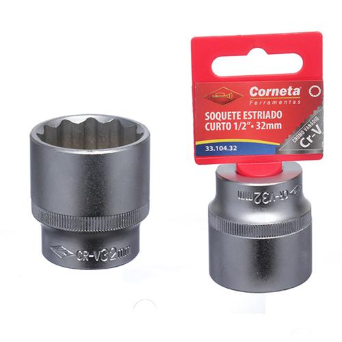 Soquete estriado crt 1/2 32mm