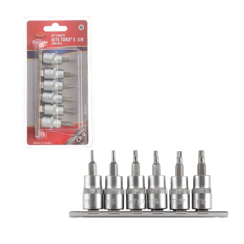 Soquete bit torx c guia jg 6pc