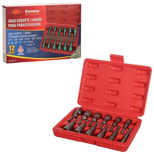Jg soquete canhao 12pcs