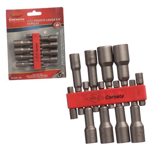 Soquete p/ furad 4-13mm 10pc