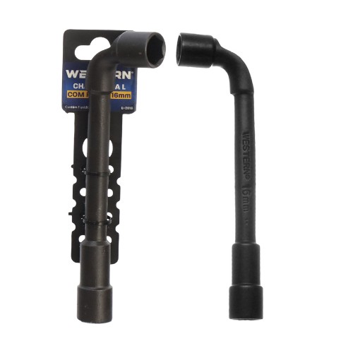 Chave biela l com furo 16mm