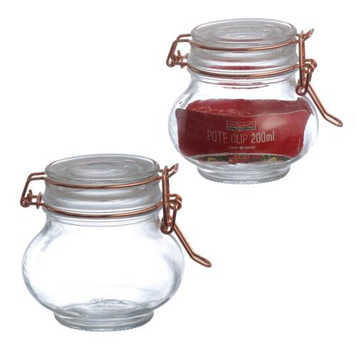 Pote hermetico clip 200ml
