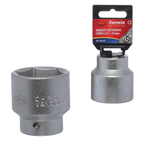 Soquete sextavado crt 3/4 41mm