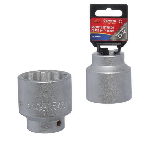 Soquete estriado crt 3/4 46mm
