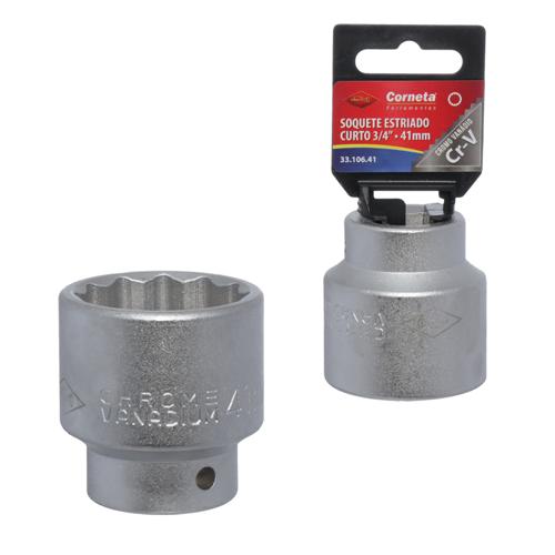 Soquete estriado crt 3/4 41mm