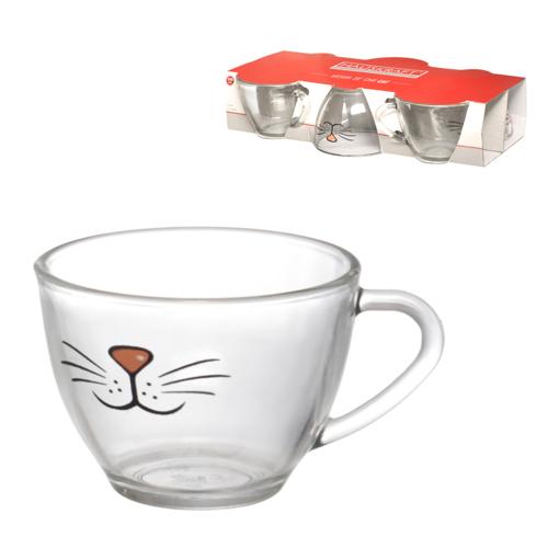 Xicara cha cat 200ml 6pc