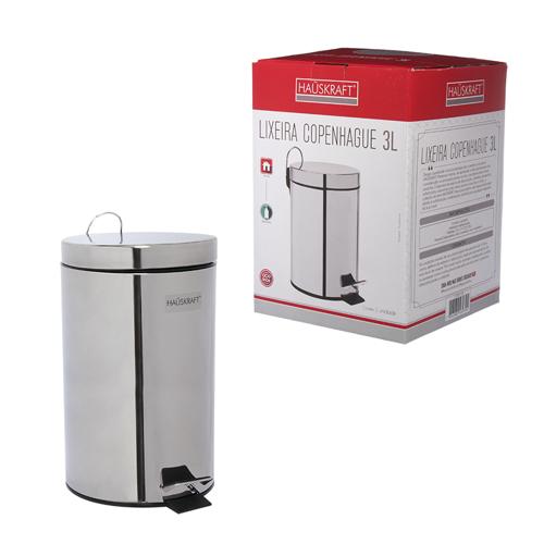 Lixeira pedal copenhague in 3l