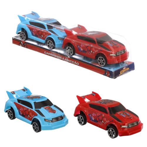 Carrinho friccao spiderman 2pc
