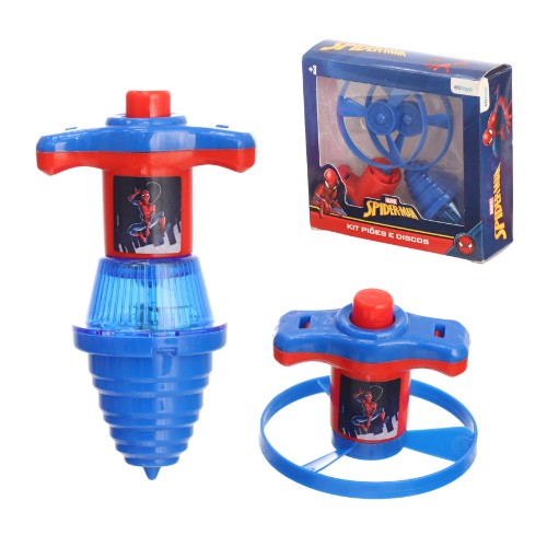 Kit pioes discos spiderman