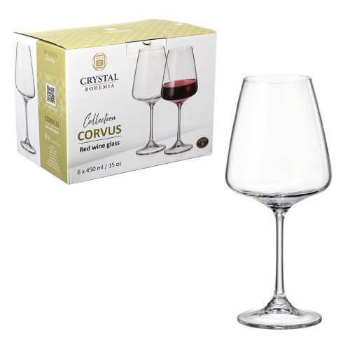 Taca vinho corvus 450ml 6pc