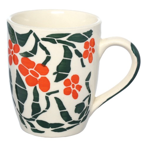 Caneca flores 300ml