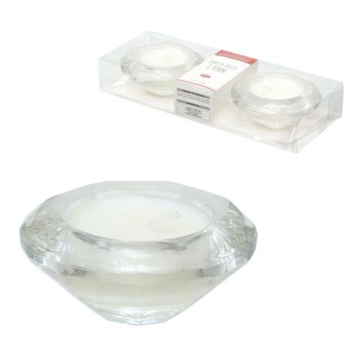Porta vela lynn 7cm 2pc