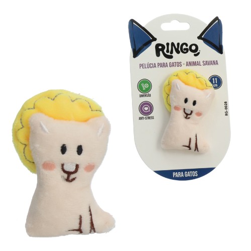 Brinq gato peluc animal savan