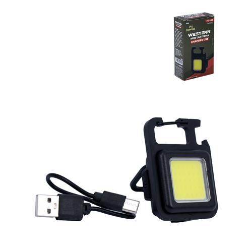 Mini lanterna chav recarre usb